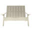 Causeuse double en plastique recyclé Byrnes-715490971