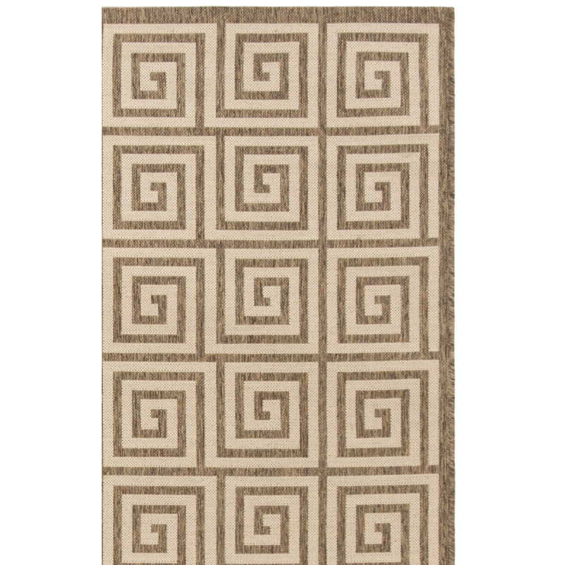 Gowanus Performance Geometric Indoor/Outdoor Area Rug, Square 6'7"
