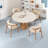 Studio Slate Round Solid Wood Table-120699407