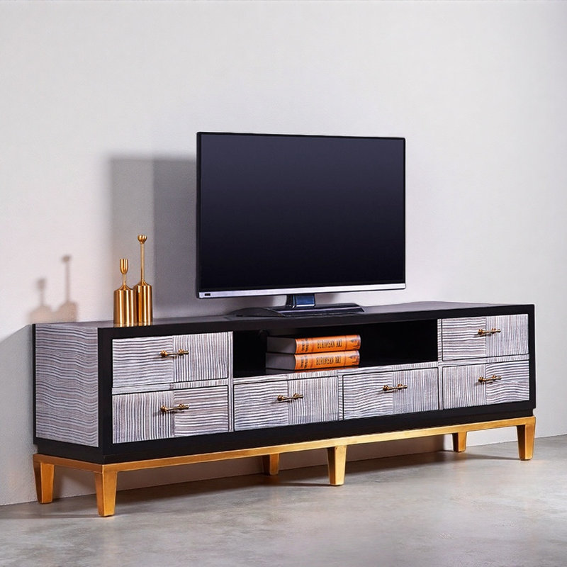 Meuble télé Modern Creative, H 21,65 po x L 78,74 po x l 15,75 po