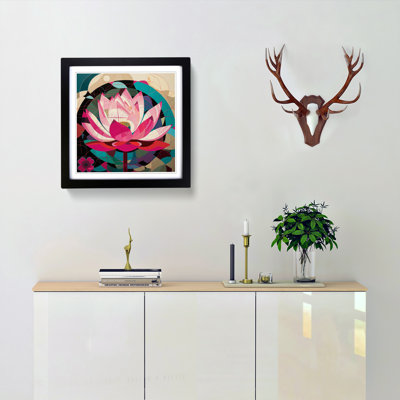 Lotus Flower Constructivism No.8 - Framed Print