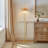 Rattan Weave Shade Floor Lamp Gold/Natural See below