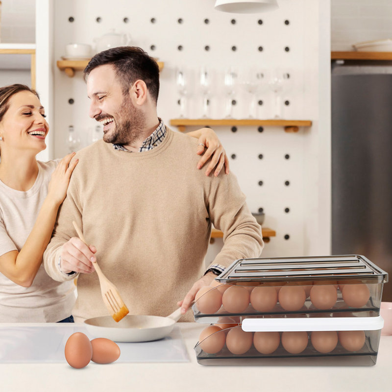 2 Tier Egg Container Holder for Refrigerator