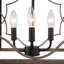 Lustre carré à 4 lumières Ifill