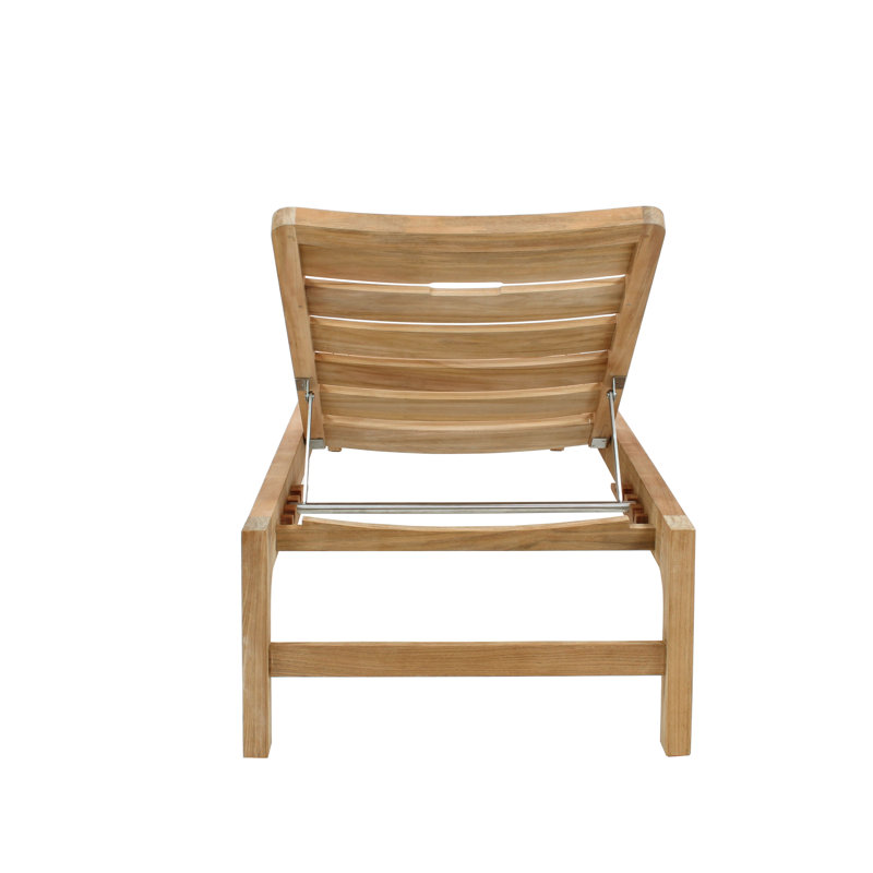 Diuna Outdoor Teak Chaise Lounge