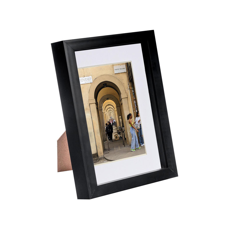 3D Box Photo Frame with 4" x 6" Mount - A5 (6" x 8"), Black