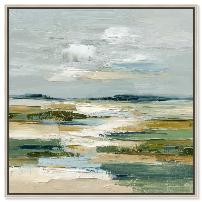 «Neutral Sprawl», reproduction d'art sur toile encadrée par Art Remedy, cadre argenté, 20 x 20, 21"H x 21"W, Silver Frame