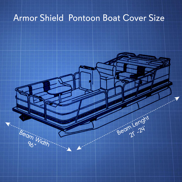 Classic Accessories StormPro Extra-Heavy-Duty Pontoon Boat Cover - 21-24