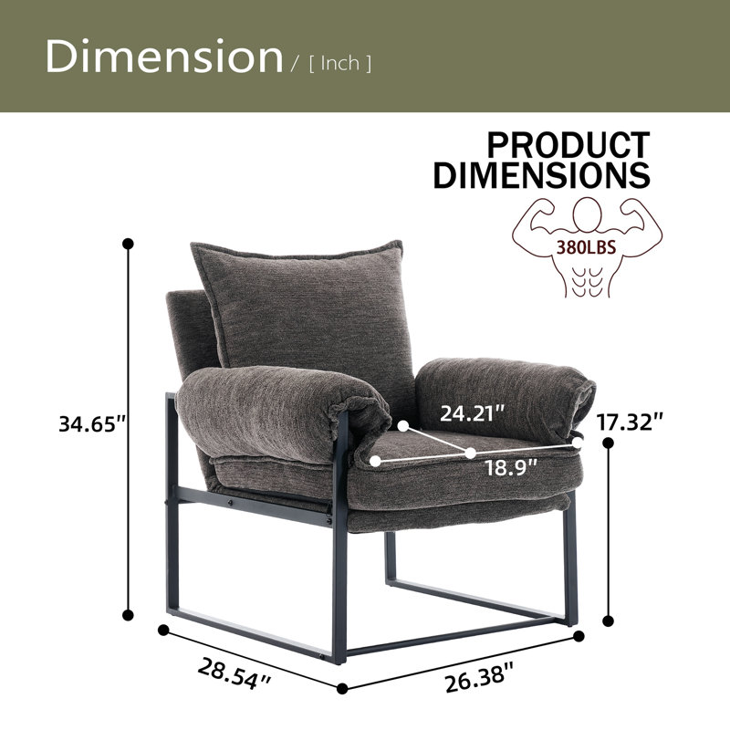 Adjustable Recliner, Adjustable In Various Angles (90°-180°), Suitable For A Variety Of Scenes, Whether It Is Resting, Games