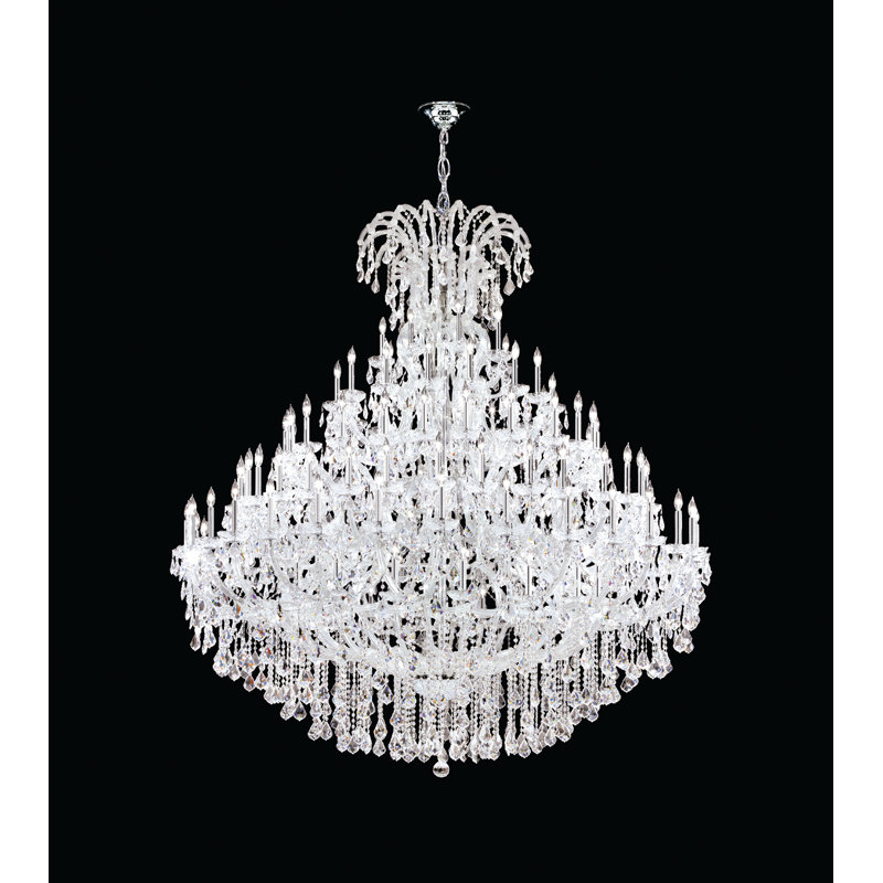 Maria Theresa Grand 128 - Light Chandelier, Golden Teak, Chinese (K9), Gold Lustre