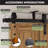 Ceiling Mount Classic Design Double Track Bypass Two Door Hardware Kit (Door Not Included)-86182373