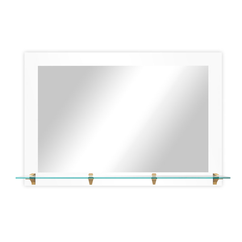 Matsuichi Flat Wall Mirror, 33" x 72", White