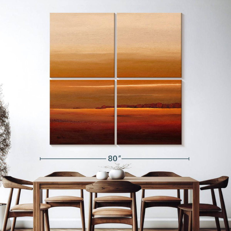 Sundown III, 74" H x 74" W