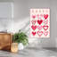 «Happy Hearts», art mural abstrait fantaisiste romantique-129022008