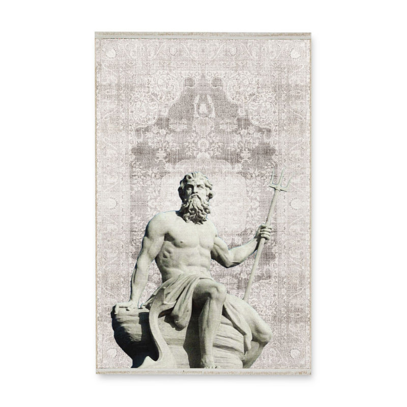 Tapis décoratif lavable à la machine, Sous-tapis rectangulaire de 3 pi 3 po x 4 pi 11 po
