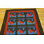 Antique Quilt America Blue 1920s Rug