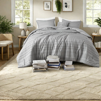 Ensemble d'édredon en polyester pour lit simple