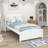 Twin Size Wood Platform Bed with Two Drawers-240155814