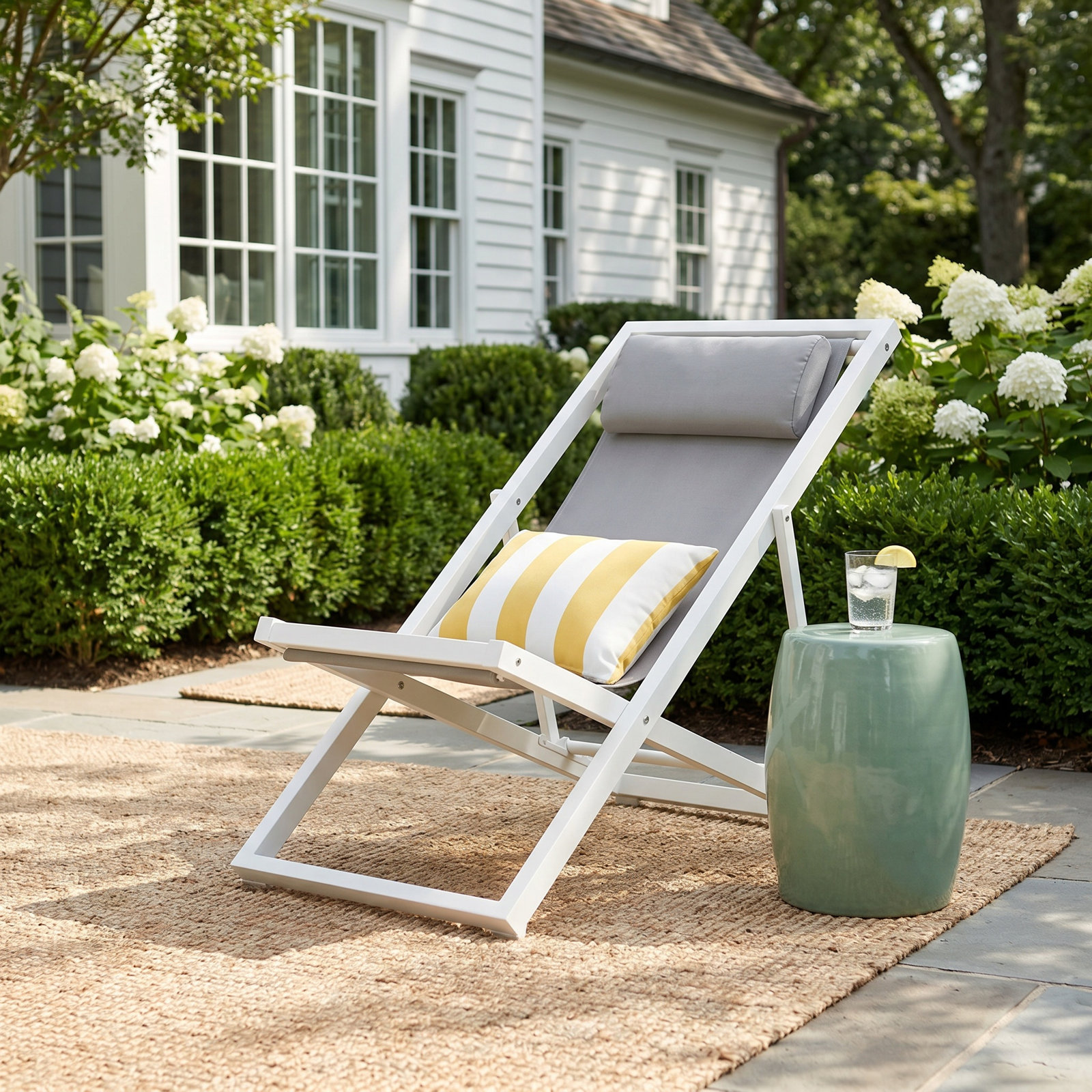 Barbarella Patio Lounge Chair, Black