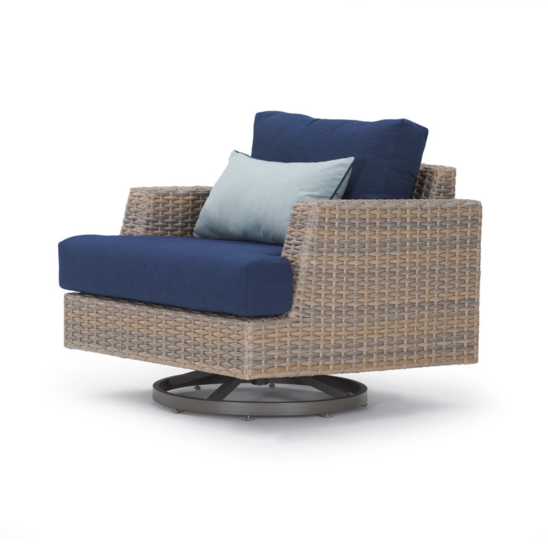 Jorolf Outdoor 7 - Piece Conversation Set, Brown, Spectrum Indigo Sunbrella®