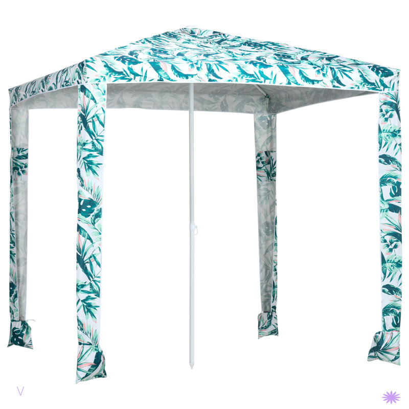 Parasol Outsunny Quick Beach Cabana