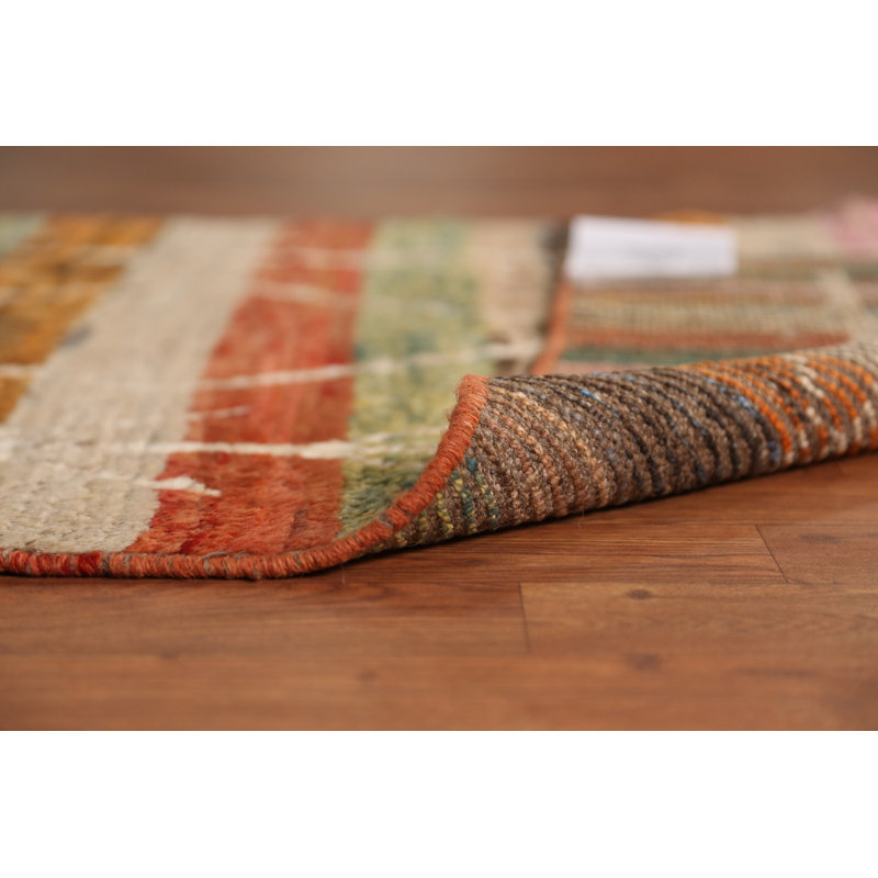 Tapis de couloir oriental rayé à motif géométrique marocain 3 x 10
