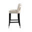 Chaise d'appoint touffetée en bois massif de velours-1900974545