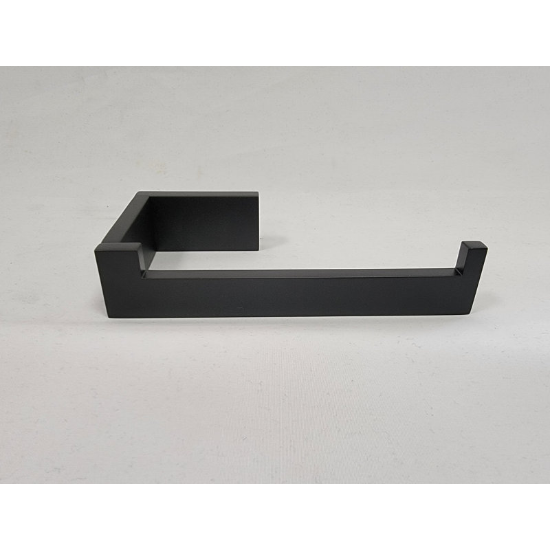 Couvercle de boîte à mouchoirs simple à droite linéaire, Noir mat