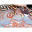 Tapis oriental bleu clair / rouge-1246610857