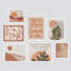 «Mid-Century Palm Leaf Geometric Landscape», art boho abstrait pour le salon, la chambre à coucher, le bureau, impression encadrée sur papier, 7 pièces-92584251