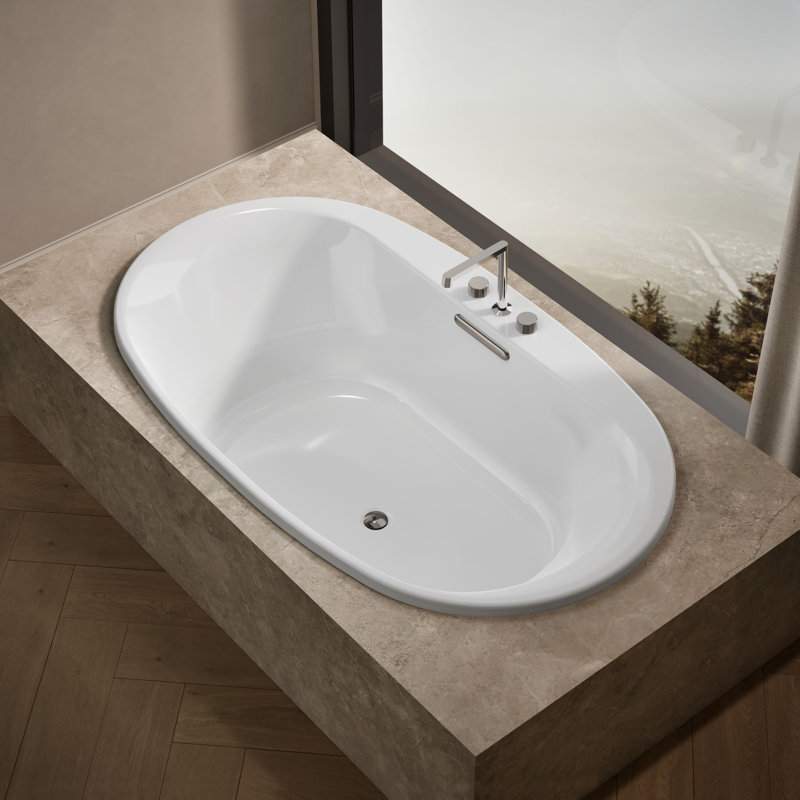 Baignoire encastrée de 72 po x 42 po Kohler, Noir
