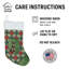 Chaussette de Noël Manchester Terrier PoinsettIas