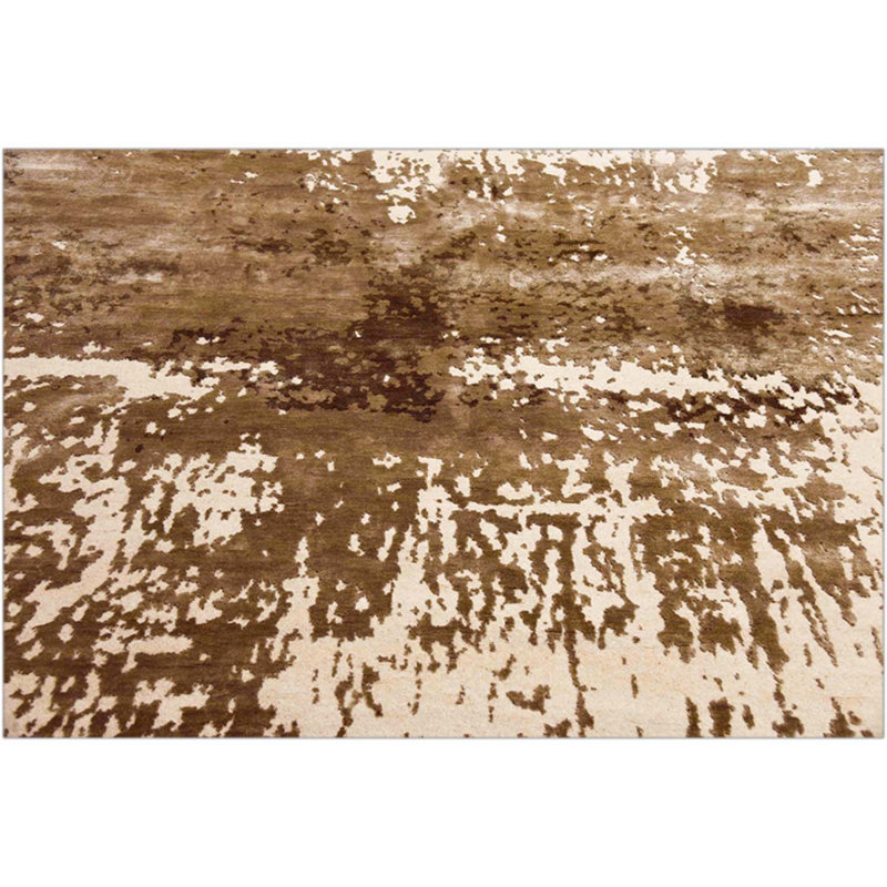 Hand Knotted Area Rug in Cream