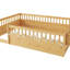 Structure de lit plateforme en bois avec rails hauts et tablette de rangement-1918246-1918244