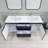 Alcester 59.2'' Double Bathroom Vanity with Resin Top-374266950