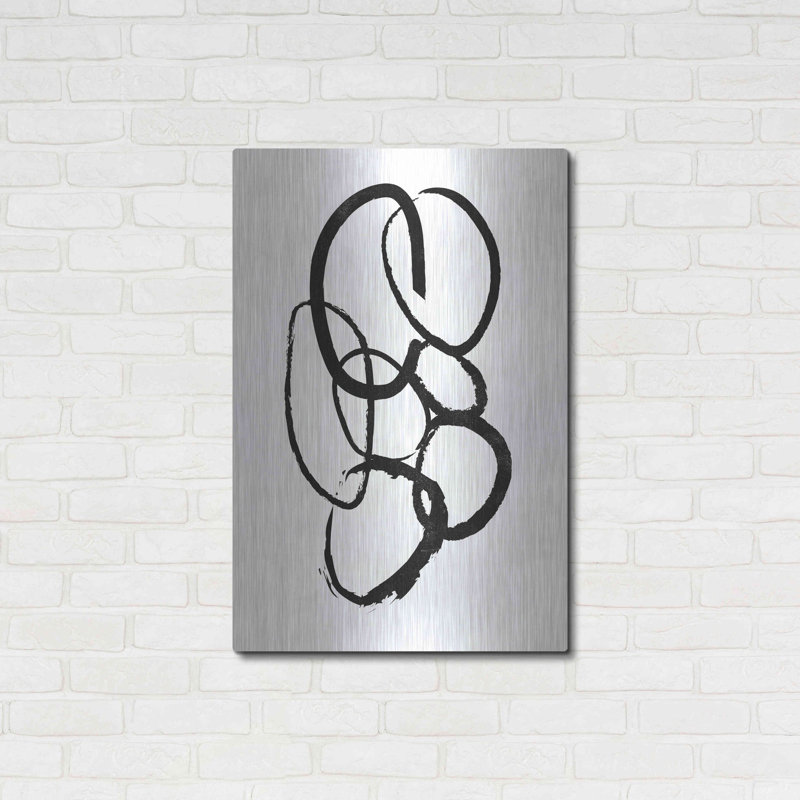 «Ivy Bronx» «lié 1» par Design Fabrikken, art mural en métal, H 36 po x l 24 po