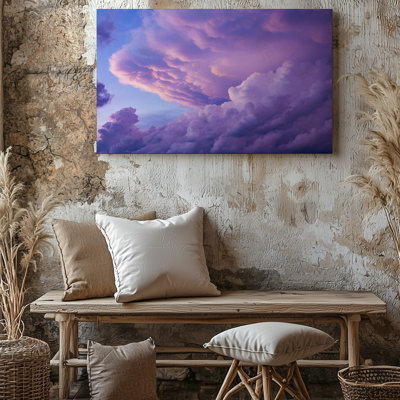 Toile dans un tableau cosmique, nuages tourbillonnants de bleu sarcelle éclatant, art nébuleux orange et rose doux, création d'une ambiance onirique