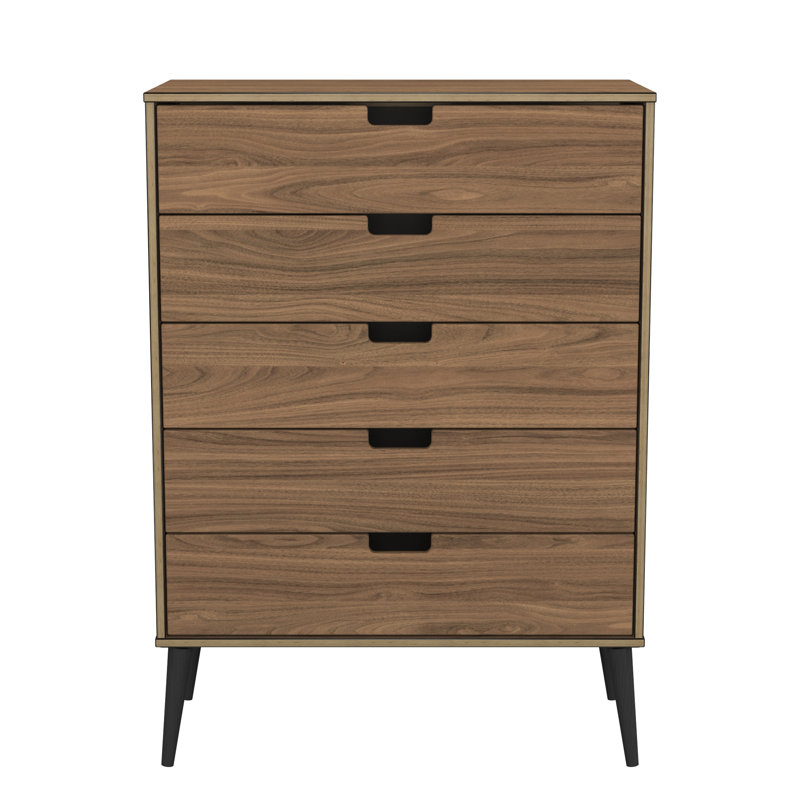 Peaks 77cm W 5 - Drawer Chest of Drawers