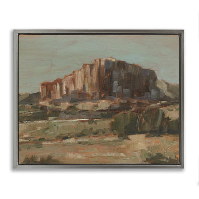 «Desert Mesa Cliff in Distance», art mural encadré par Floater
