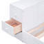 Lit de jour simple avec accoudoirs de rangement latéraux, lit gigogne escamotable et station de charge intégrée, blanc-1299136528