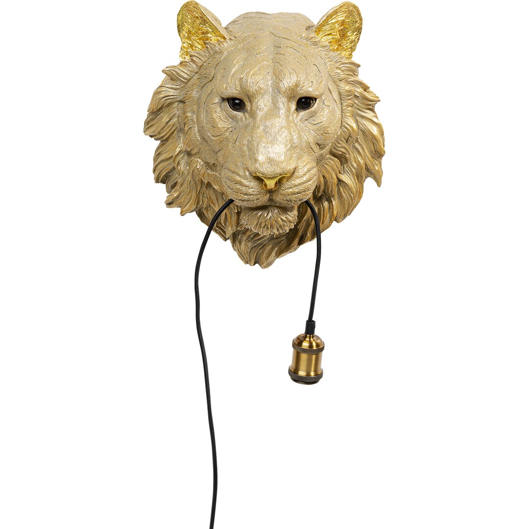 Wandleuchte Animal Tiger Head 34cm