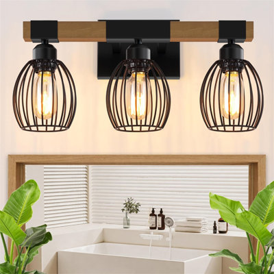 3-lights bathroom vanity light