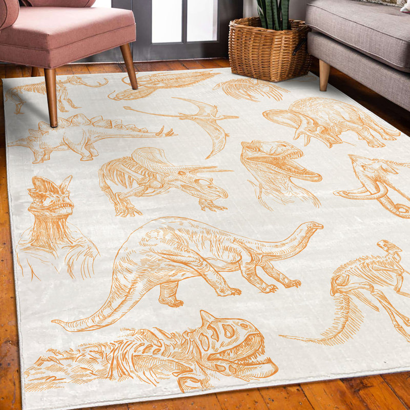Tapis décoratif Helios Jurassic, Rectangle 4 pi x 5 pi 5 po