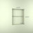 Rectangular Silver Aluminum Recessed/Surface Medicine Cabinet-337487841