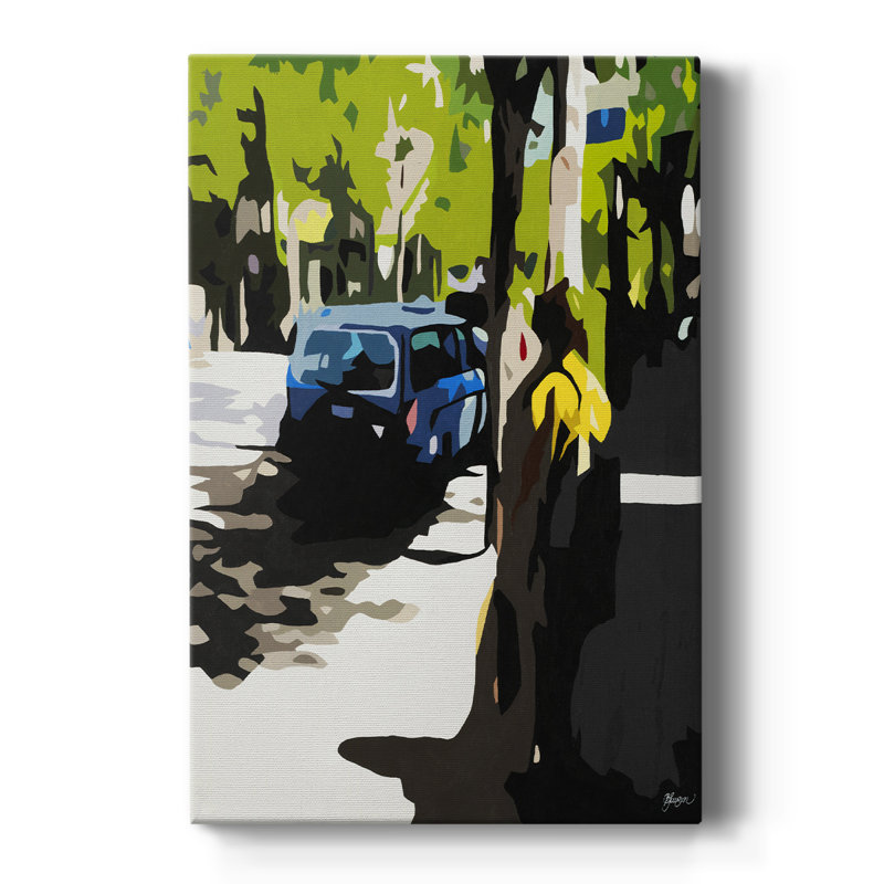 Une volvo en ballard - galerie Cavas sur mesure, H 27 po x l 18 po