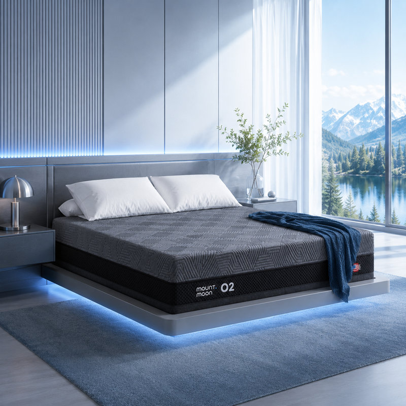 14 Inch King Size Cooling Gel Memory Foam Mattress - King Memory Foam Mattress in a Box with Extra Comfort Support, Motion Isolation, Fiberglass-Free Design CertiPUR-US Certified Mattress