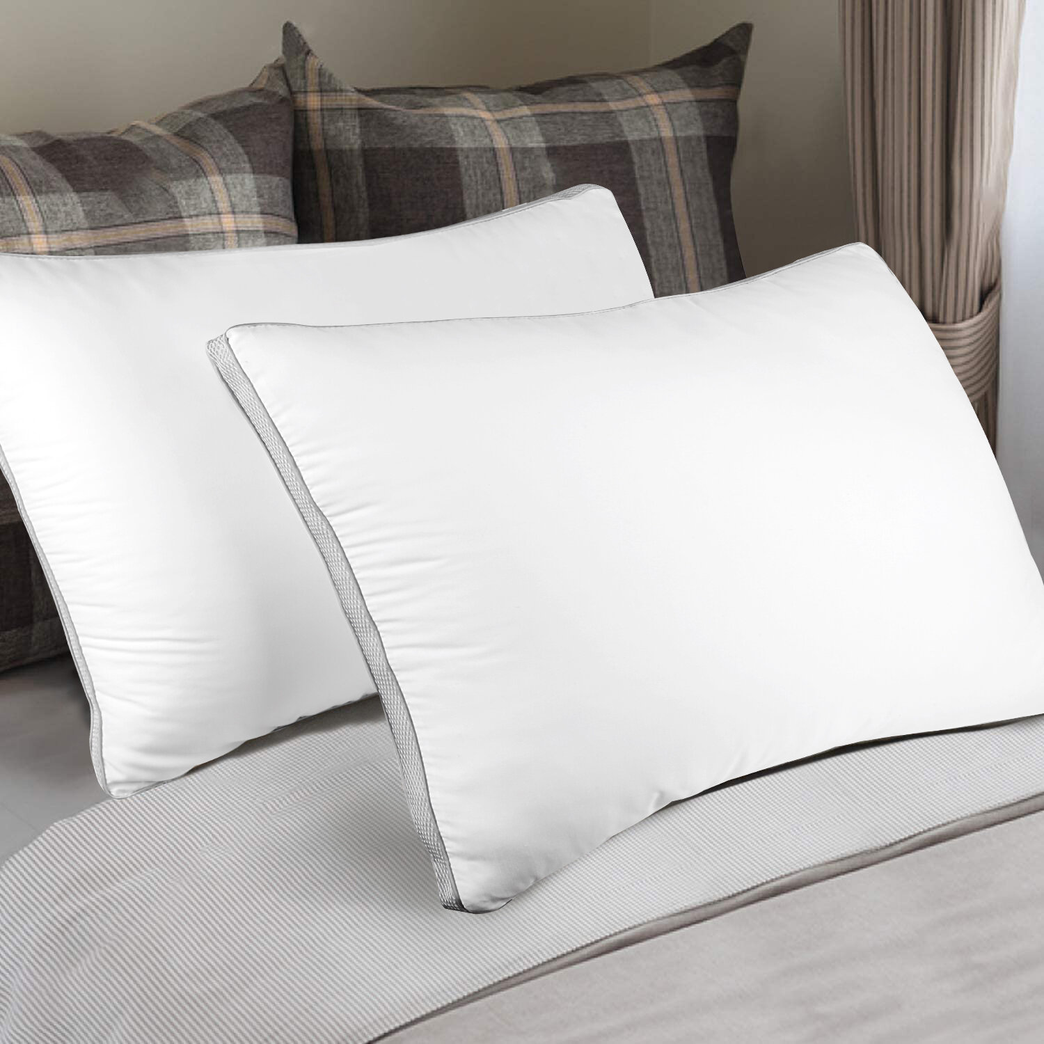Buy Plush Down-Alternative Gel-Fiber Pillow (2-Pack) (Queen