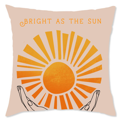 Motivational Square Pillow Cover & Insert