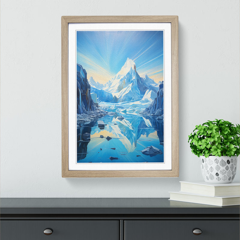 Glacier Modern No.3 - Framed Print