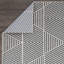 Tapis intérieur / extérieur gris / blanc en polypropylène tissé à la machine Averygrace-86811548
